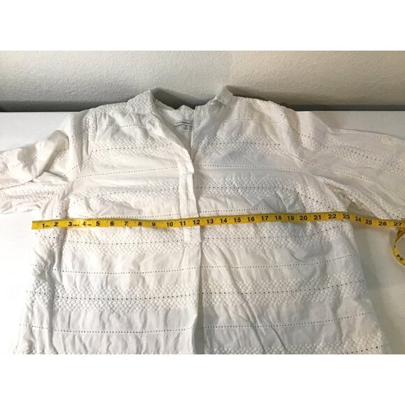ISAAC MIZRAHI LIVE- NWOMENS WHITE 3/4 SLEEVE V-NECK PULL-OVER SHIRT SIZE X-LARGE - Picture 5 of 7